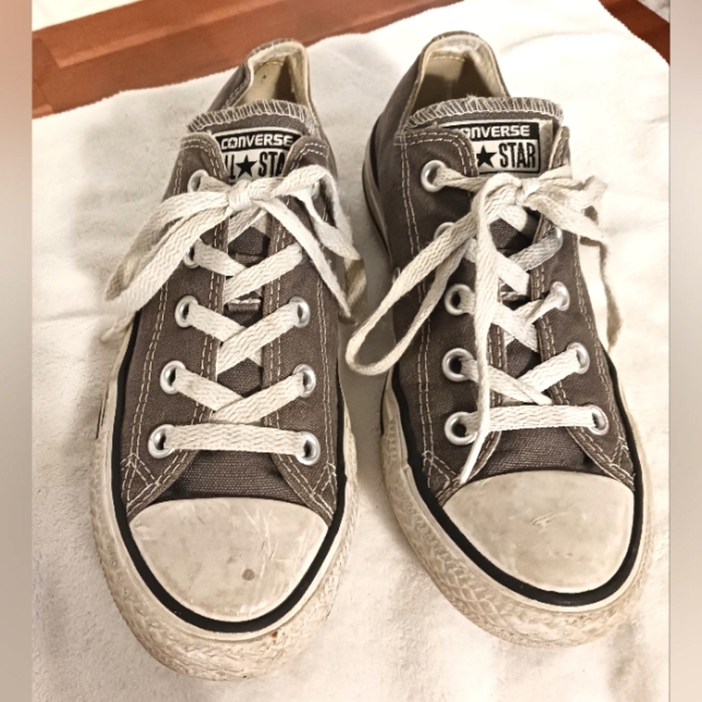 Converse All Star Lace Up Gray Sneakers